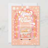 Invitation pour une fête d'anniversaire rétro des  (Devant)