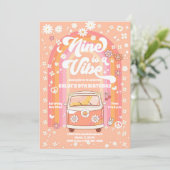 Invitation pour une fête d'anniversaire rétro des  (Debout devant)