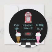 Invitation pour une fête d'anniversaire Retro Sock (Dos)