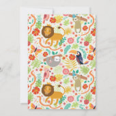 Invitation pour une fête d'anniversaire Safari, Th (Dos)