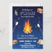 Invitation pour une fête d'anniversaire S'more aut (Devant)