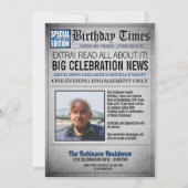 Invitation pour une fête d'anniversaire sous forme (Devant)