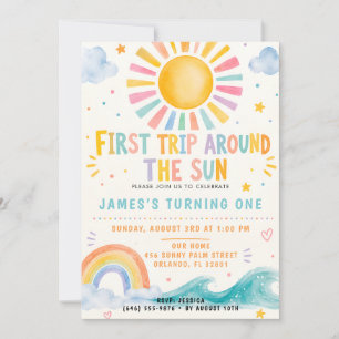 Invitation pour une fête d'anniversaire sous le so
