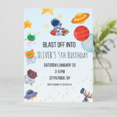 Invitation pour une fête d'anniversaire sur le thè (Debout devant)