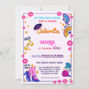 Invitation pour une fête d'anniversaire sur le thè