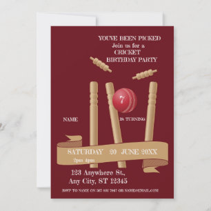 Invitation pour une fête d'anniversaire sur le thè