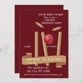 Invitation pour une fête d'anniversaire sur le thè (Devant / Derrière)