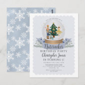 Invitation pour une fête d'anniversaire sur le thè (Devant / Derrière)