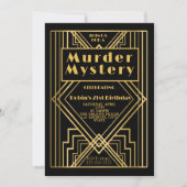 Invitation pour une fête d'anniversaire sur un mys (Devant)