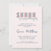 Invitation pour une fête d'anniversaire surprise (Devant)