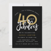 Invitation pour une fête d'anniversaire surprise 4 (Devant)