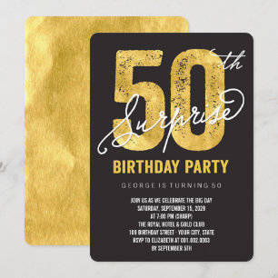Invitation pour une fête d'anniversaire surprise p