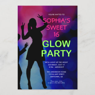 Invitation pour une fête d'anniversaire Sweet 16 a