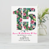 Invitation pour une fête d'anniversaire Tropical S (Debout devant)