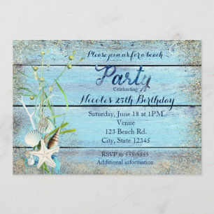 Invitation pour une fête d'anniversaire tropicale