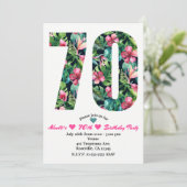 Invitation pour une fête d'anniversaire tropicale (Debout devant)