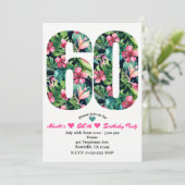 Invitation pour une fête d'anniversaire tropicale  (Debout devant)