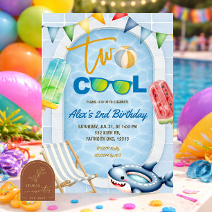 Invitation pour une fête d'anniversaire TWO COOL P