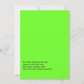 Invitation pour une fête d'anniversaire Under the (Dos)
