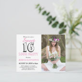 Invitation pour une fête d'anniversaire virtuelle  (Debout devant)