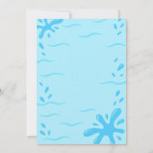 Invitation pour une fête d'anniversaire Water Slid (Dos)