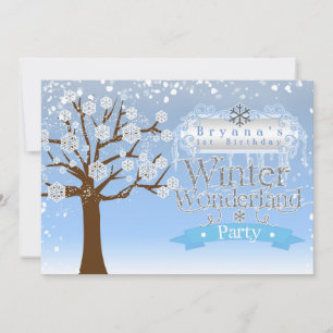Invitation pour une fête d'anniversaire Winter Won