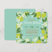 Invitation pour une fête dans un jardin d'agrumes (Devant / Derrière)