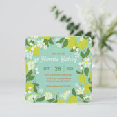 Invitation pour une fête dans un jardin d'agrumes (Debout devant)