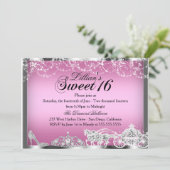 Invitation pour une fête de 16 ans sur le thème de (Debout devant)