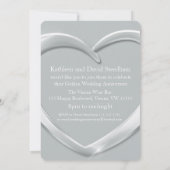 Invitation pour une fête de 70 ans de mariage au c (Dos)