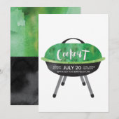 Invitation pour une fête de barbecue en plein air (Devant / Derrière)