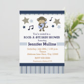 Invitation pour une fête de bébé sur le thème de s (Debout devant)
