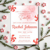 Invitation pour une fête de bonbons à la menthe po