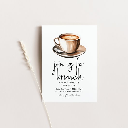 Invitation pour une fête de brunch