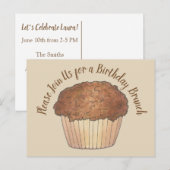 Invitation pour une fête de brunch petit-déjeuner (Devant / Derrière)