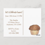 Invitation pour une fête de brunch petit-déjeuner (Dos)