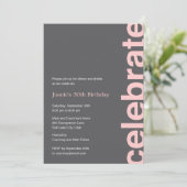 Invitation pour une fête de célébration moderne - (Debout devant)