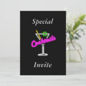 Invitation Pour Une Fête De Cocktail (Debout devant)