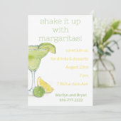 Invitation pour une fête de cocktail Margarita à l (Debout devant)