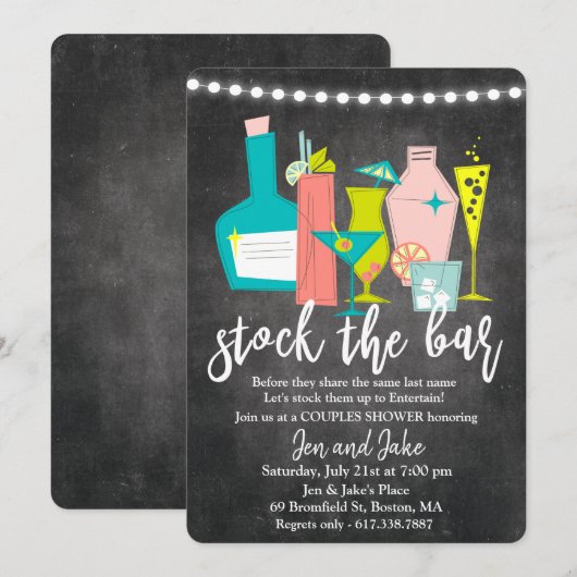 Invitation pour une fête de couples et mixte pour (Devant / Derrière)