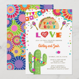 Invitation pour une fête de couples Fiesta Tacos d
