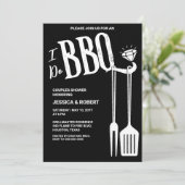Invitation pour une fête de couples 'Je fais du BB (Debout devant)
