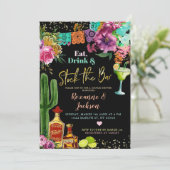 Invitation pour une fête de couples mexicaine flor (Debout devant)