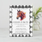 Invitation pour une fête de derby de chevaux de co (Debout devant)