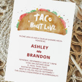 Invitation pour une fête de douche de couple Taco