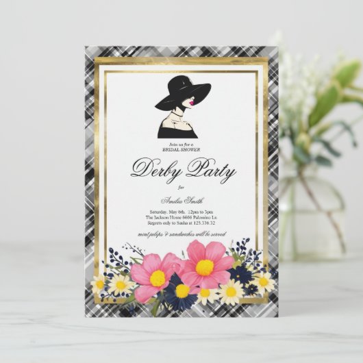 Invitation pour une fête de douche de mariée sur l (Debout devant)
