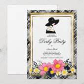 Invitation pour une fête de douche de mariée sur l (Devant / Derrière)
