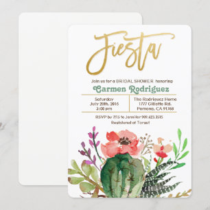 Invitation pour une fête de douche de mariée sur l