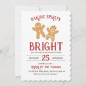 Invitation pour une fête de fabrication de biscuit (Devant)