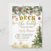 Invitation pour une fête de fiançailles de Noël 'D (Devant)